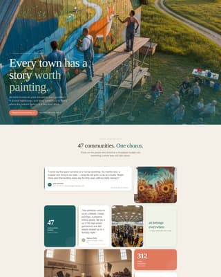 Canvas - Inspiring Art Council Landing Page Template