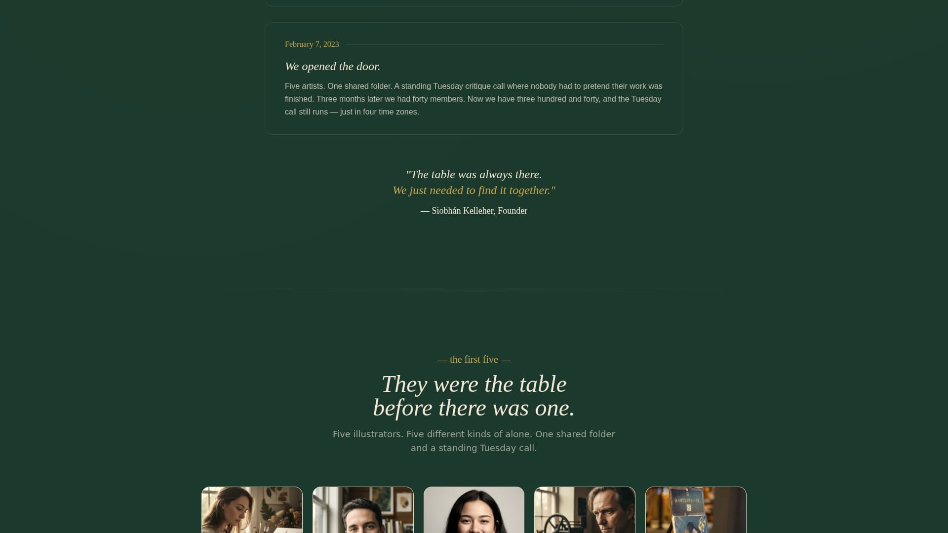 Atelier - Heartfelt Illustrators Landing Page Template