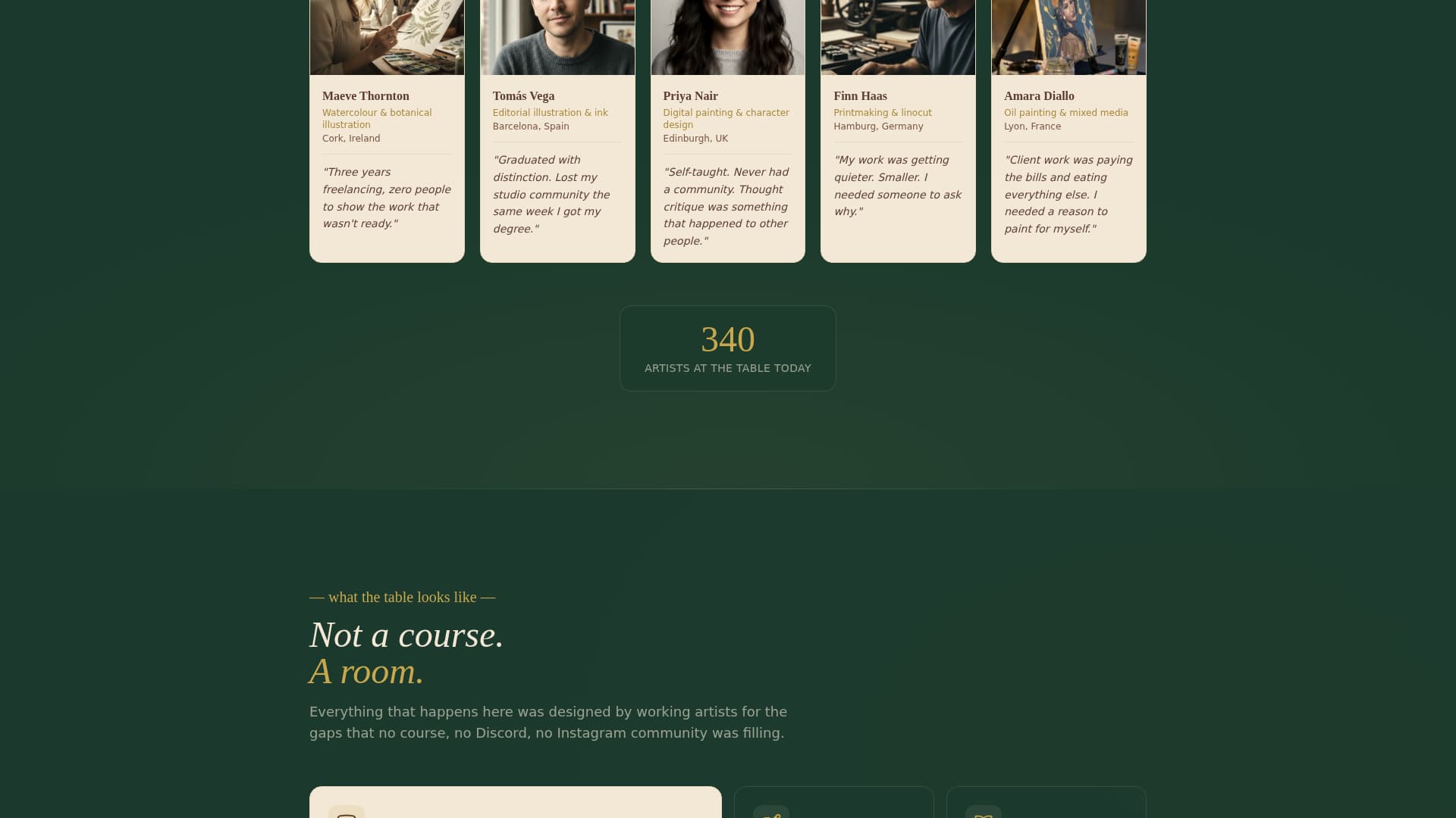 Atelier - Heartfelt Illustrators Landing Page Template