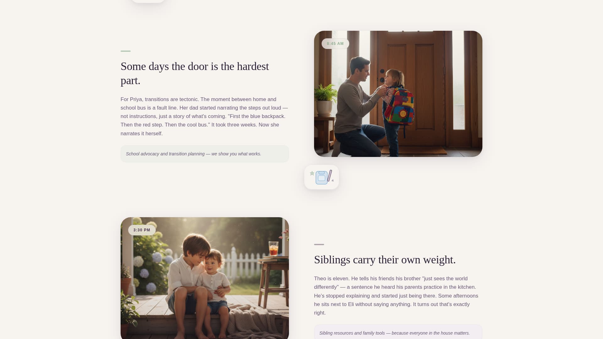 Spectrum - Compassionate Autism Support Landing Page Template
