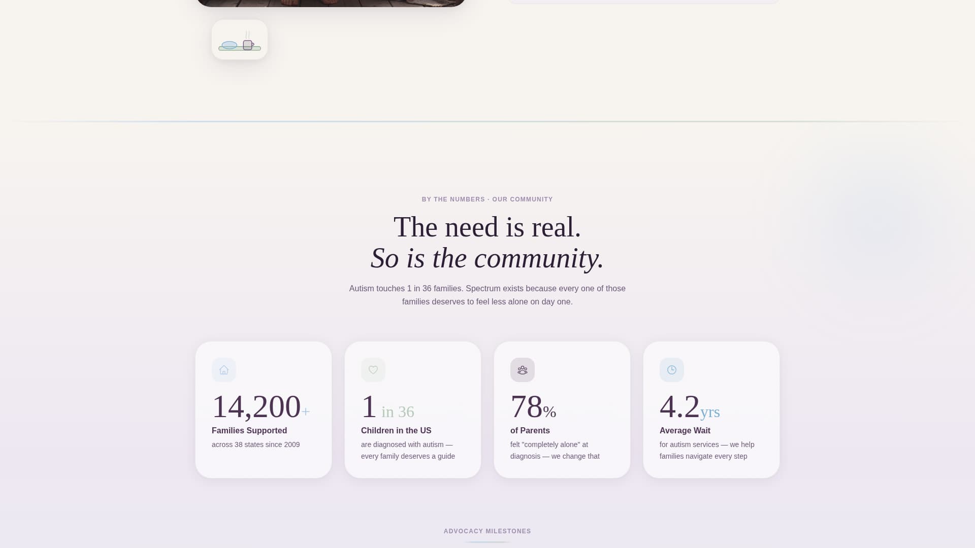 Spectrum - Compassionate Autism Support Landing Page Template