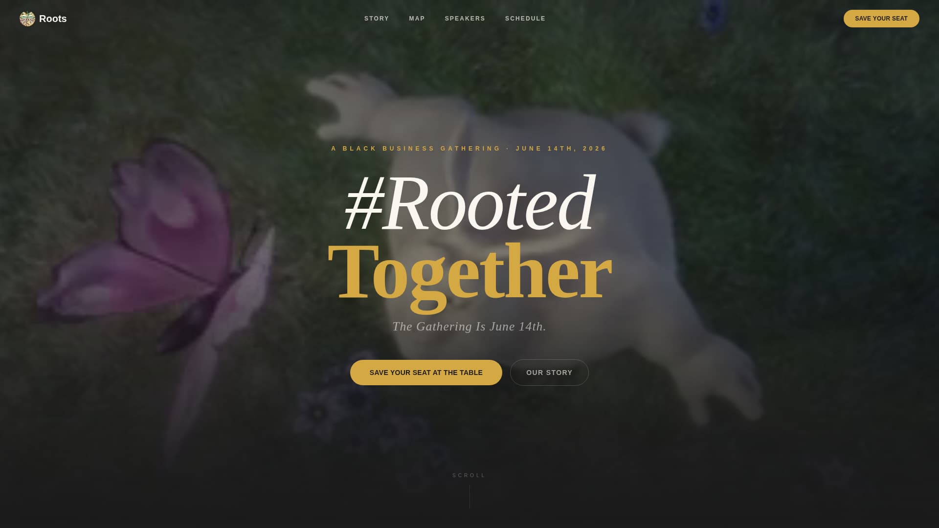 Roots - Thriving Black Business Landing Page Template