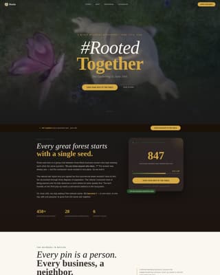 Roots - Thriving Black Business Landing Page Template
