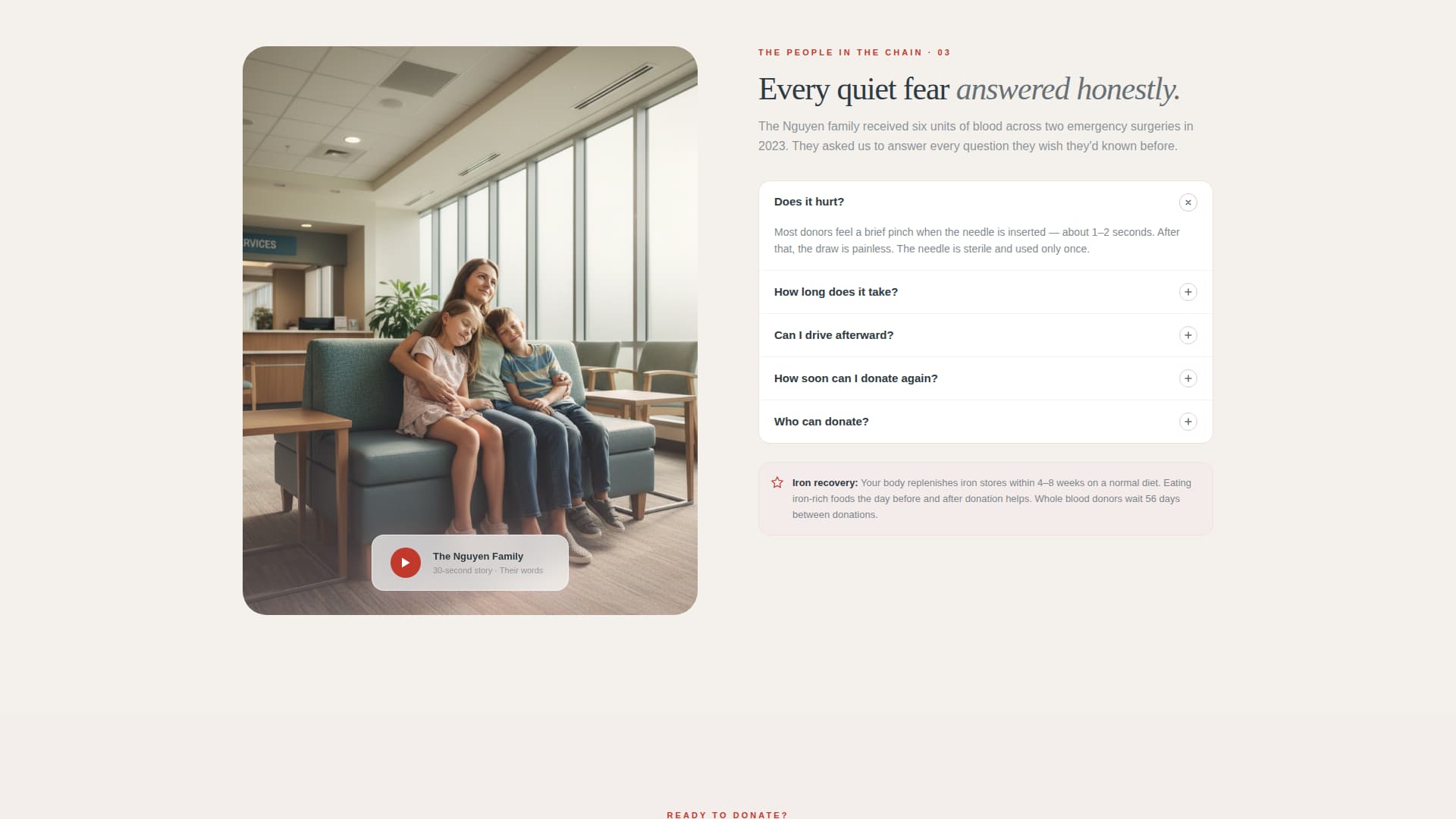Bloodbridge - Lifesaving Blooddrive Landing Page Template