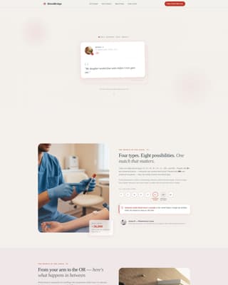 Bloodbridge - Lifesaving Blood Drive Landing Page Template