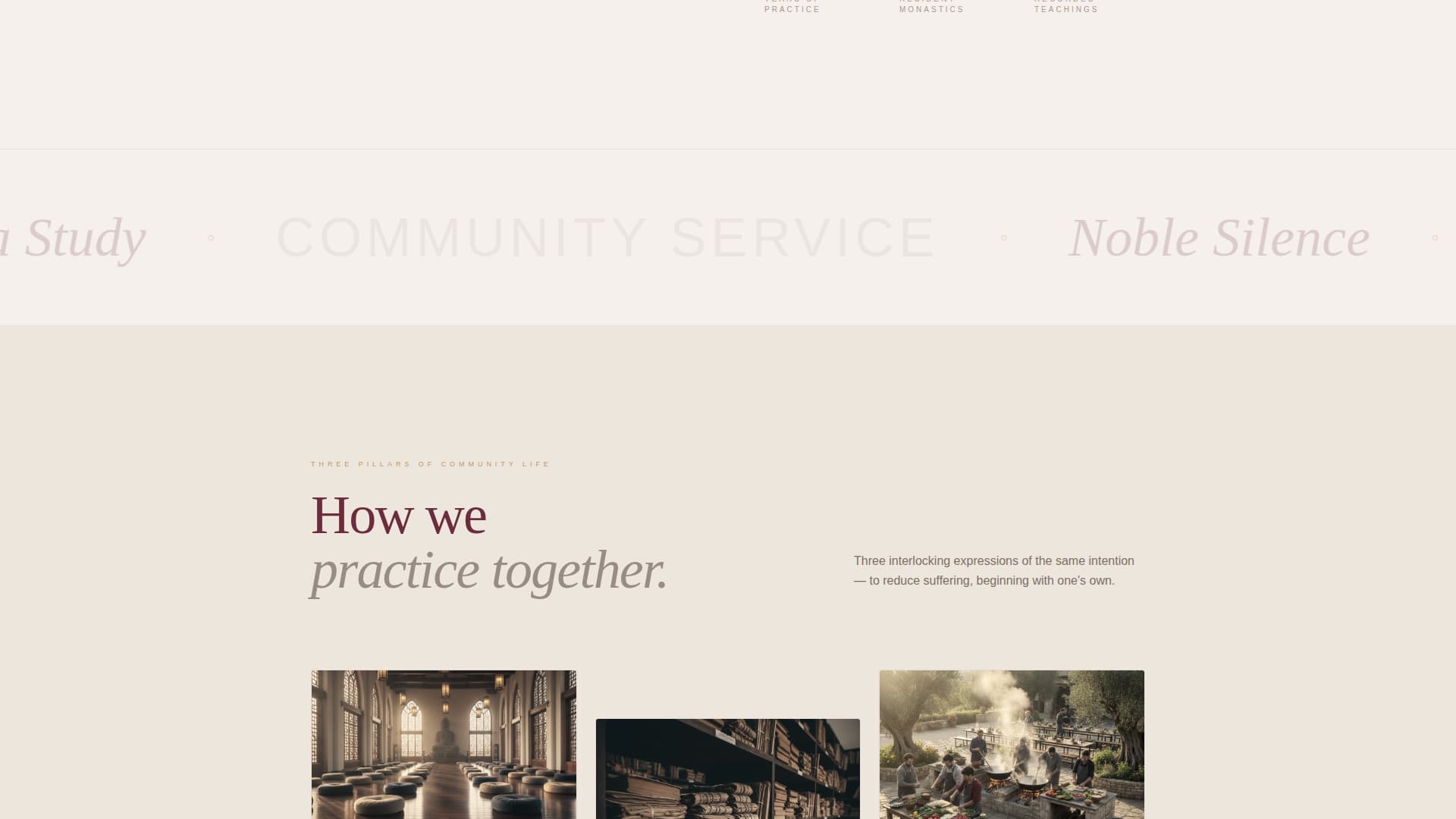 Sangha - Serene Buddhist Landing Page Template