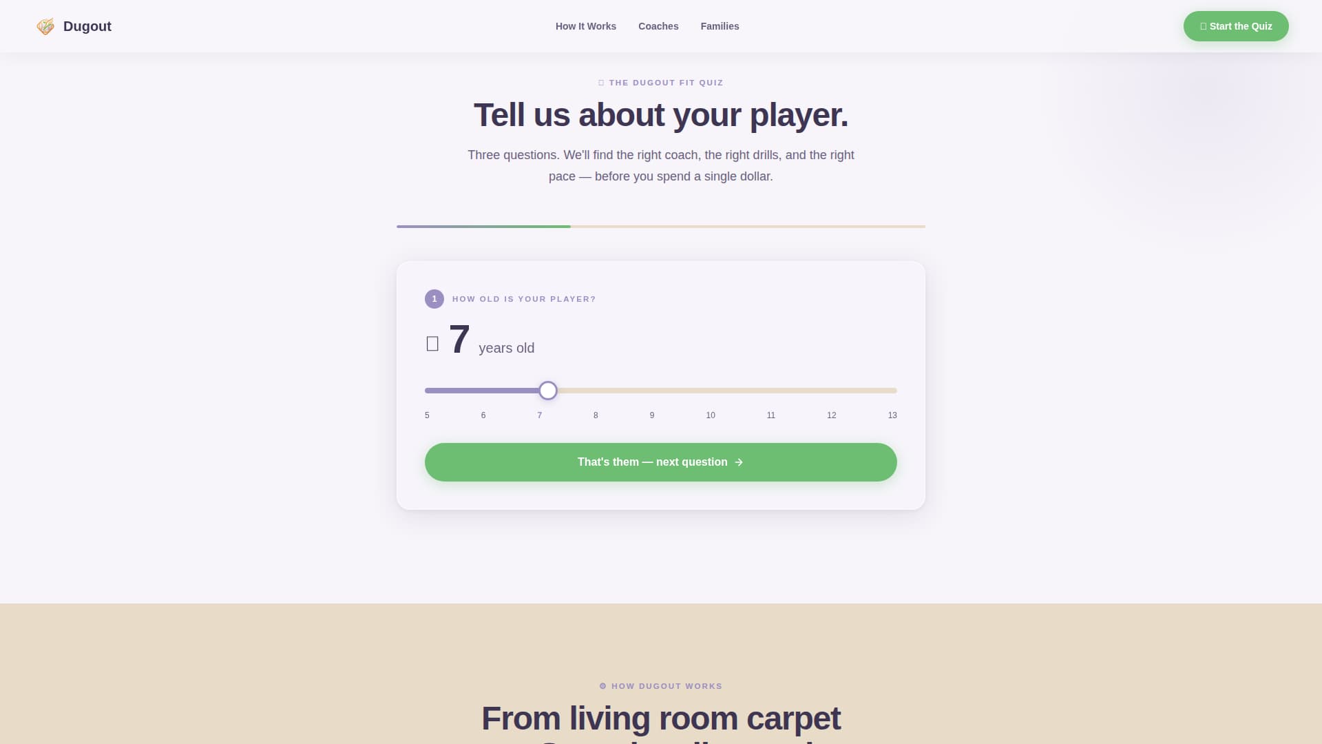 Kids Baseball Specialist Booking Website Template