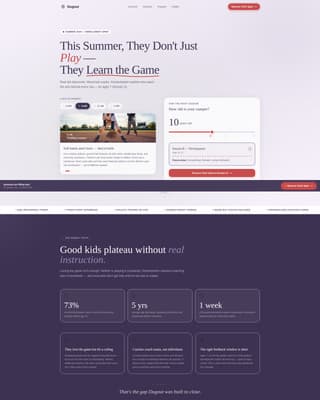 Kids Baseball Specialist Professional Website Template