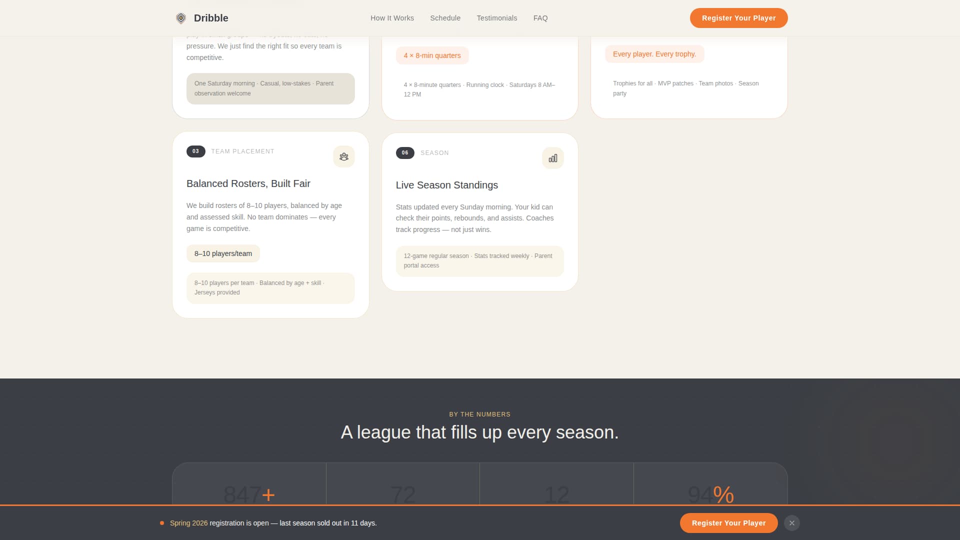 Kids Basketball Professional Website Template