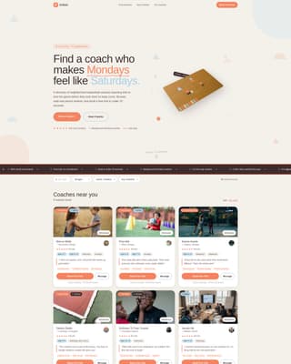 Kids Basketball Specialist Booking Website Template