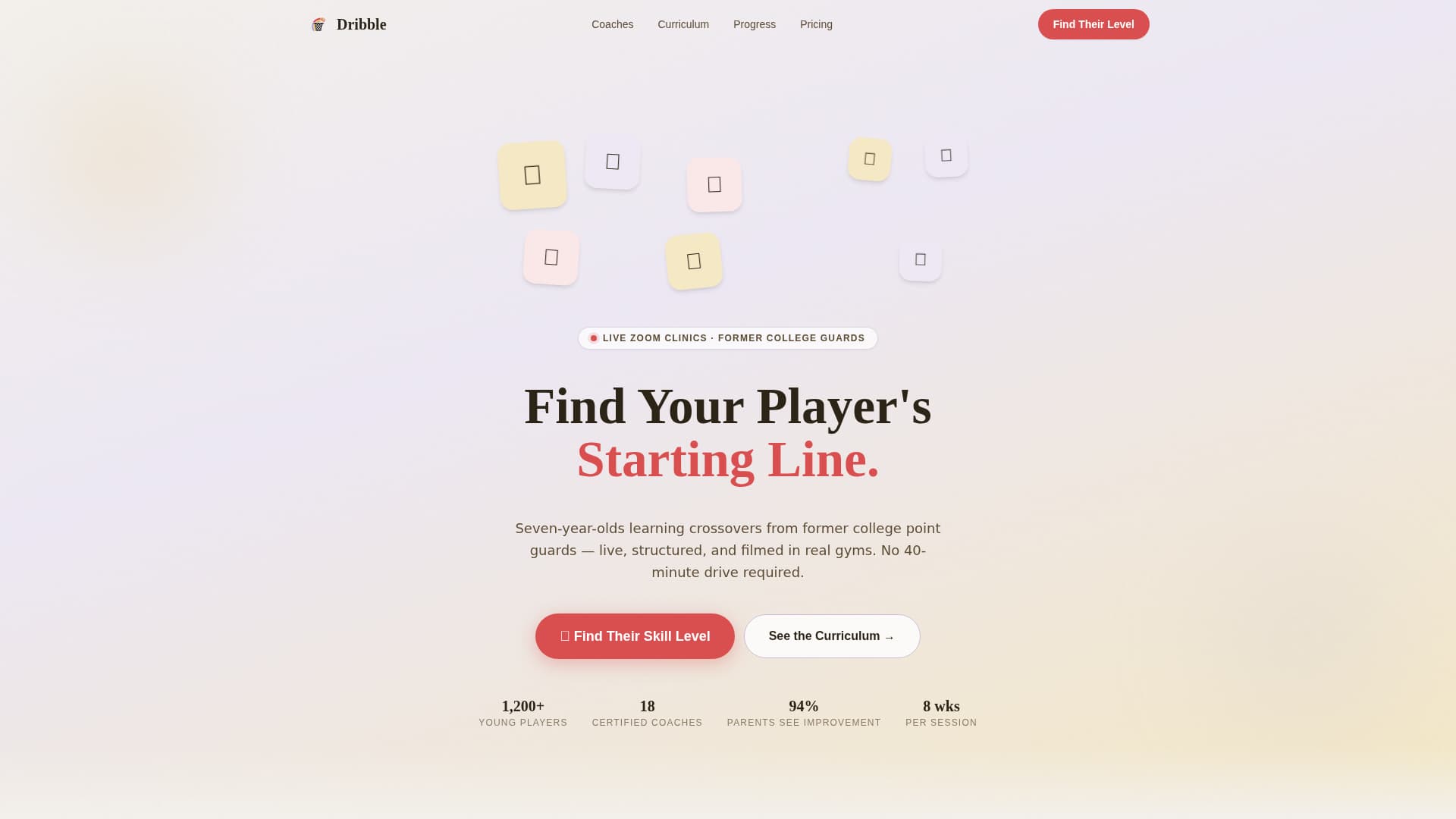 Kids Basketball Specialist Professional Website Template