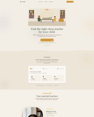 Gambit - Trusted Chess Instructor Landing Page Template