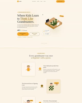 Gambit - Inspiring Chess Landing Page Template