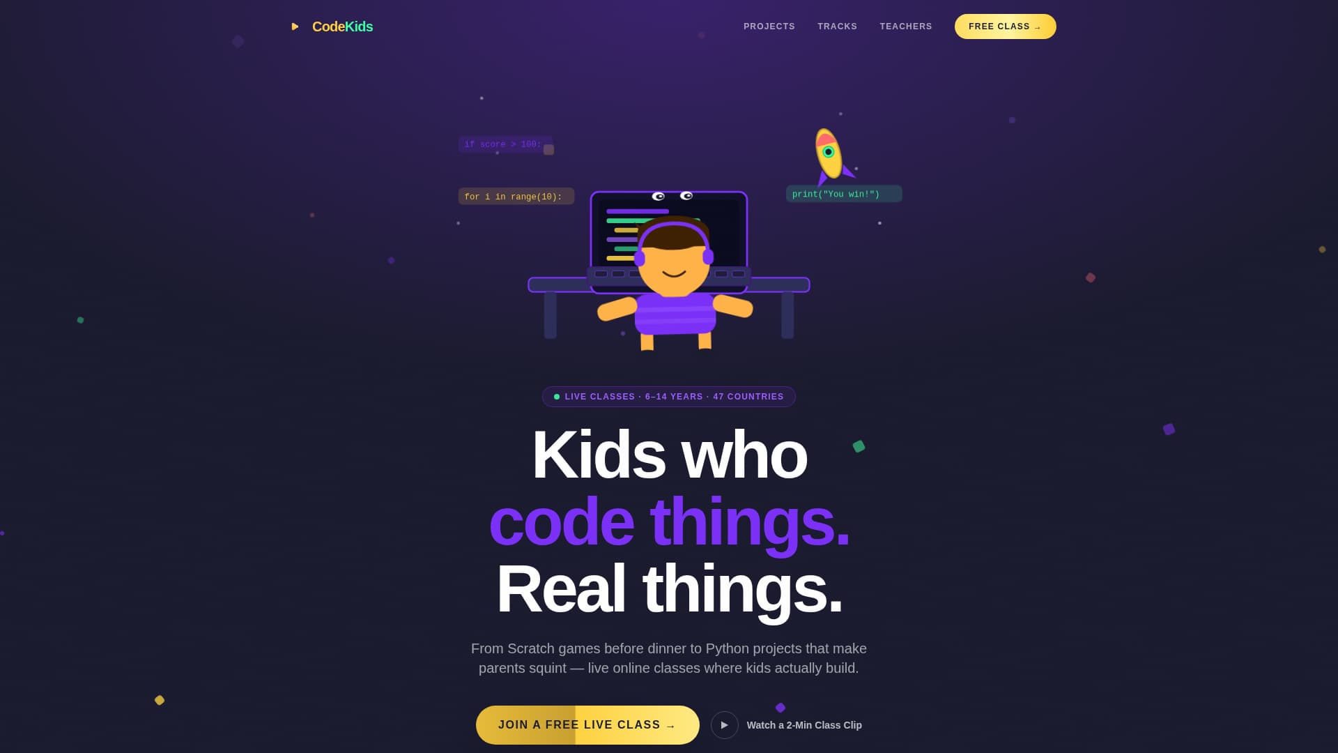 Codekids - Electric Programming Landing Page Template