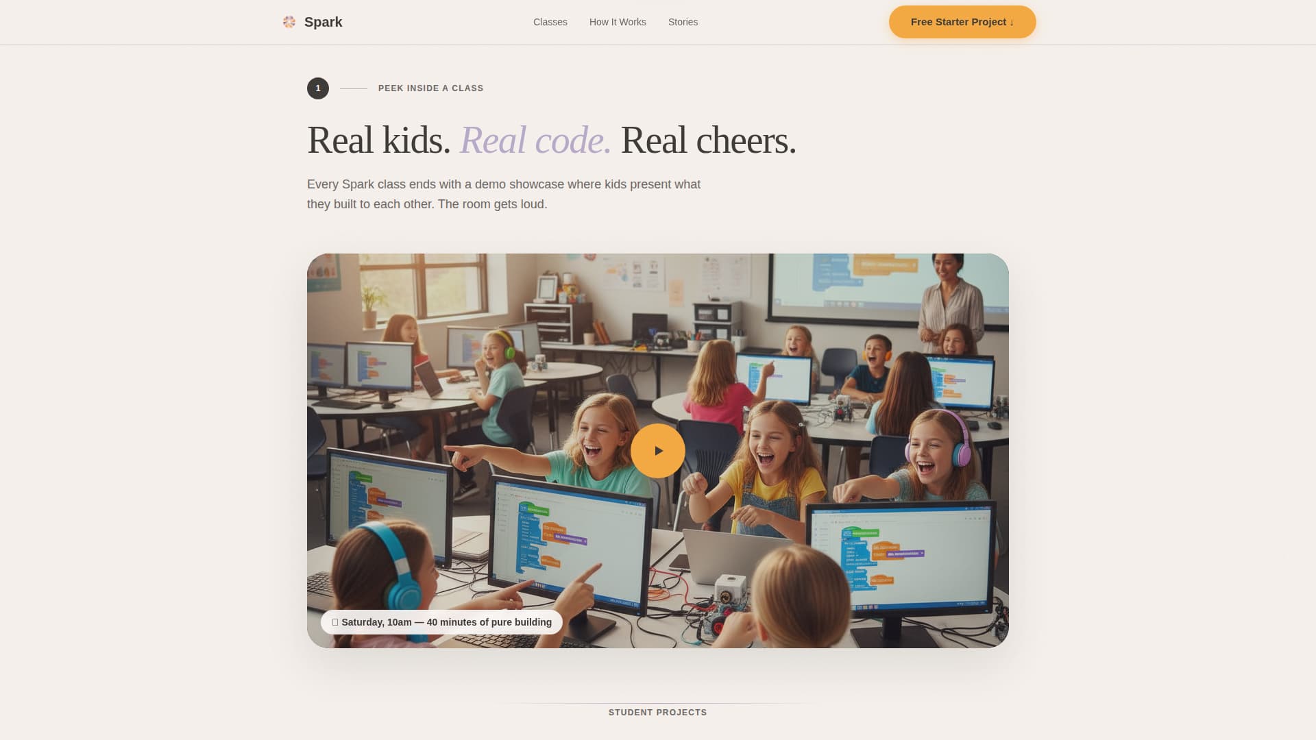 Spark - Delightful Coding Landing Page Template
