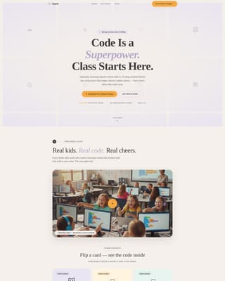 Spark - Delightful Coding Landing Page Template
