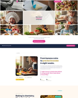 Kids - Modern Cooking Landing Page Template