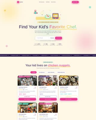 Sprinkle - Delightful Kidscooking Landing Page Template