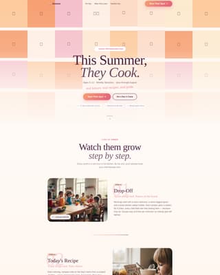 Simmer - Joyful Cooking Landing Page Template