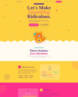 Craftyfox - Playful Kidscrafting Landing Page Template
