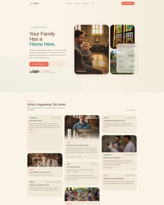 Parish - Welcoming Catholic Landing Page Template