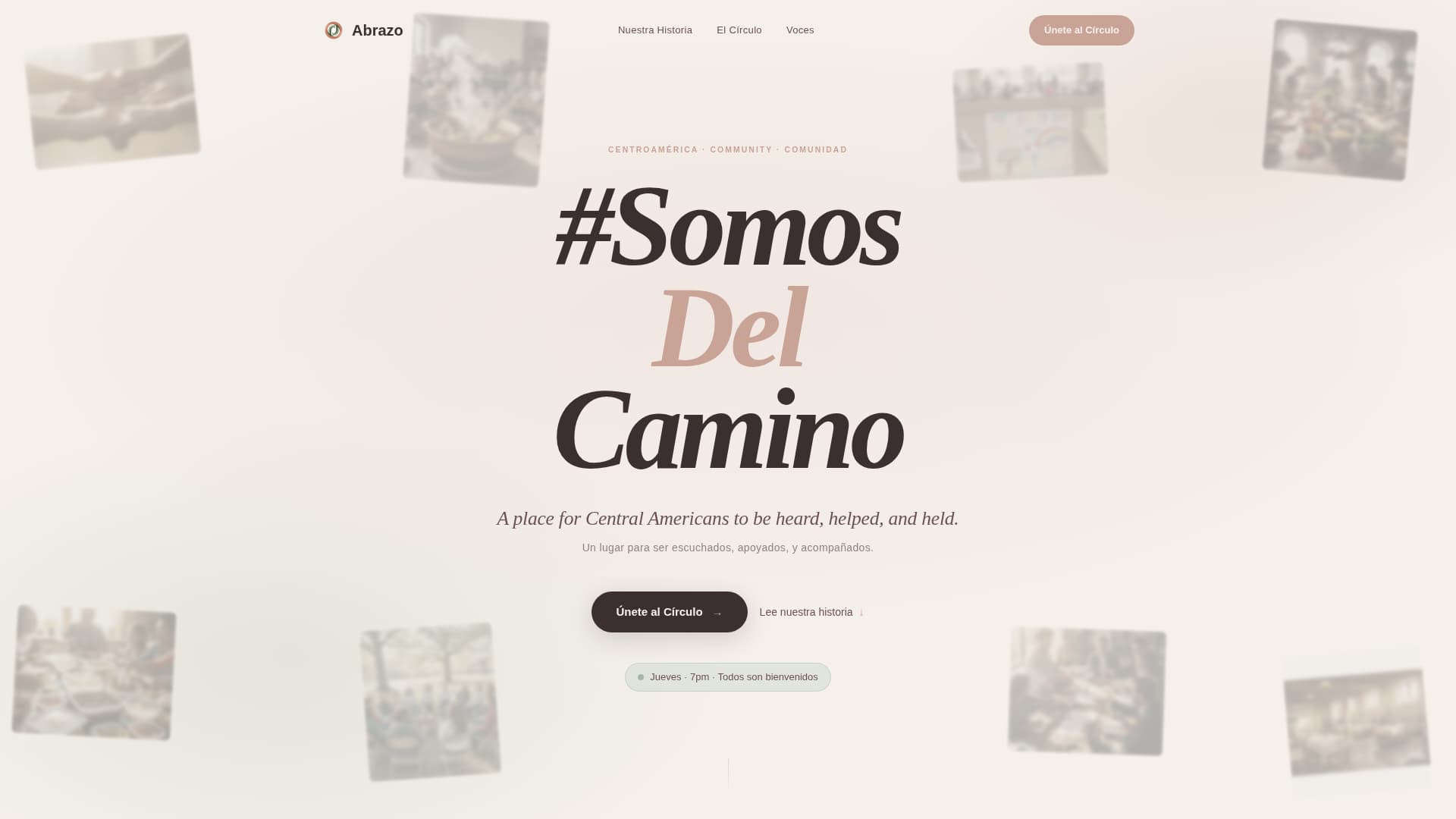 Abrazo - Heartfelt Community Landing Page Template