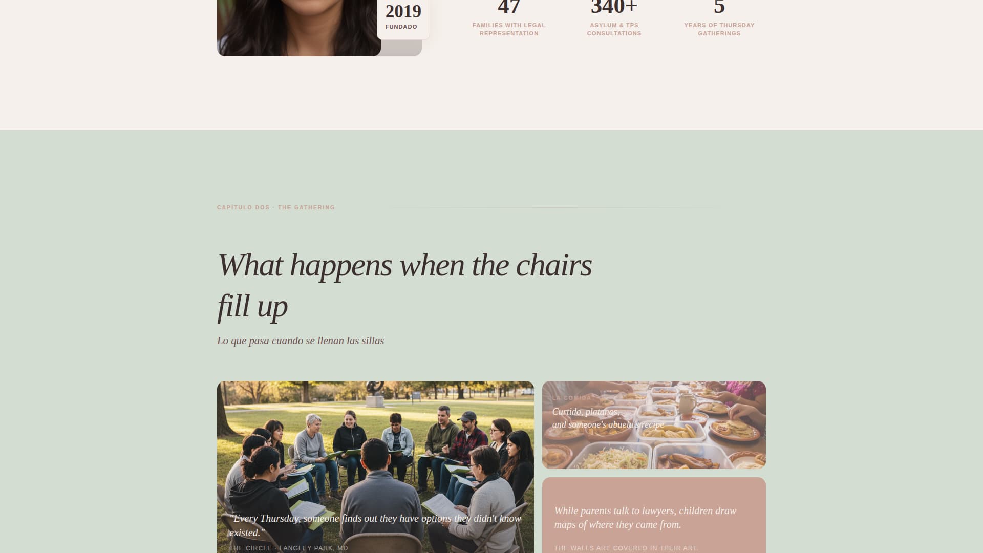 Abrazo - Heartfelt Community Landing Page Template