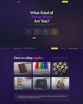 Scribble - Imaginative Writing Landing Page Template