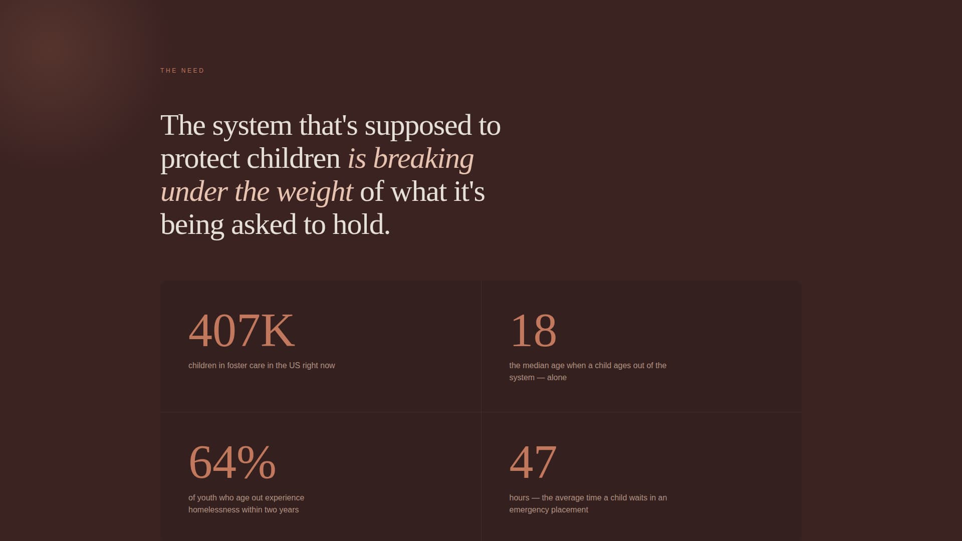 Shelter - Compassionate Childwelfare Landing Page Template