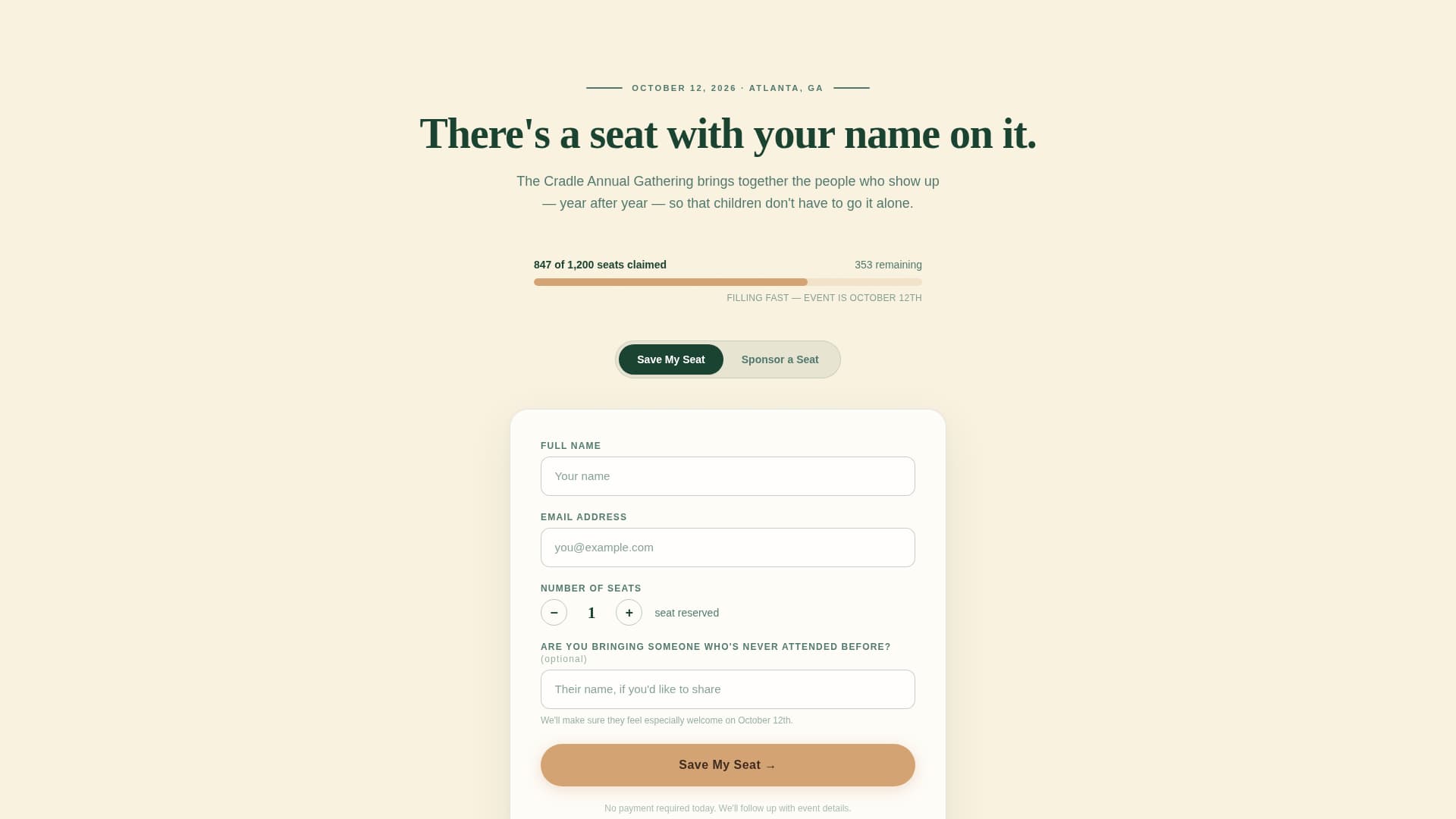 Cradle - Heartfelt Childwelfare Landing Page Template