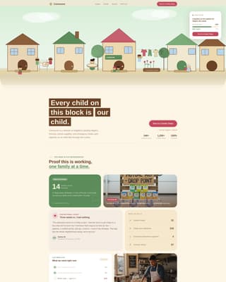 Commune - Heartfelt Childwelfare Landing Page Template