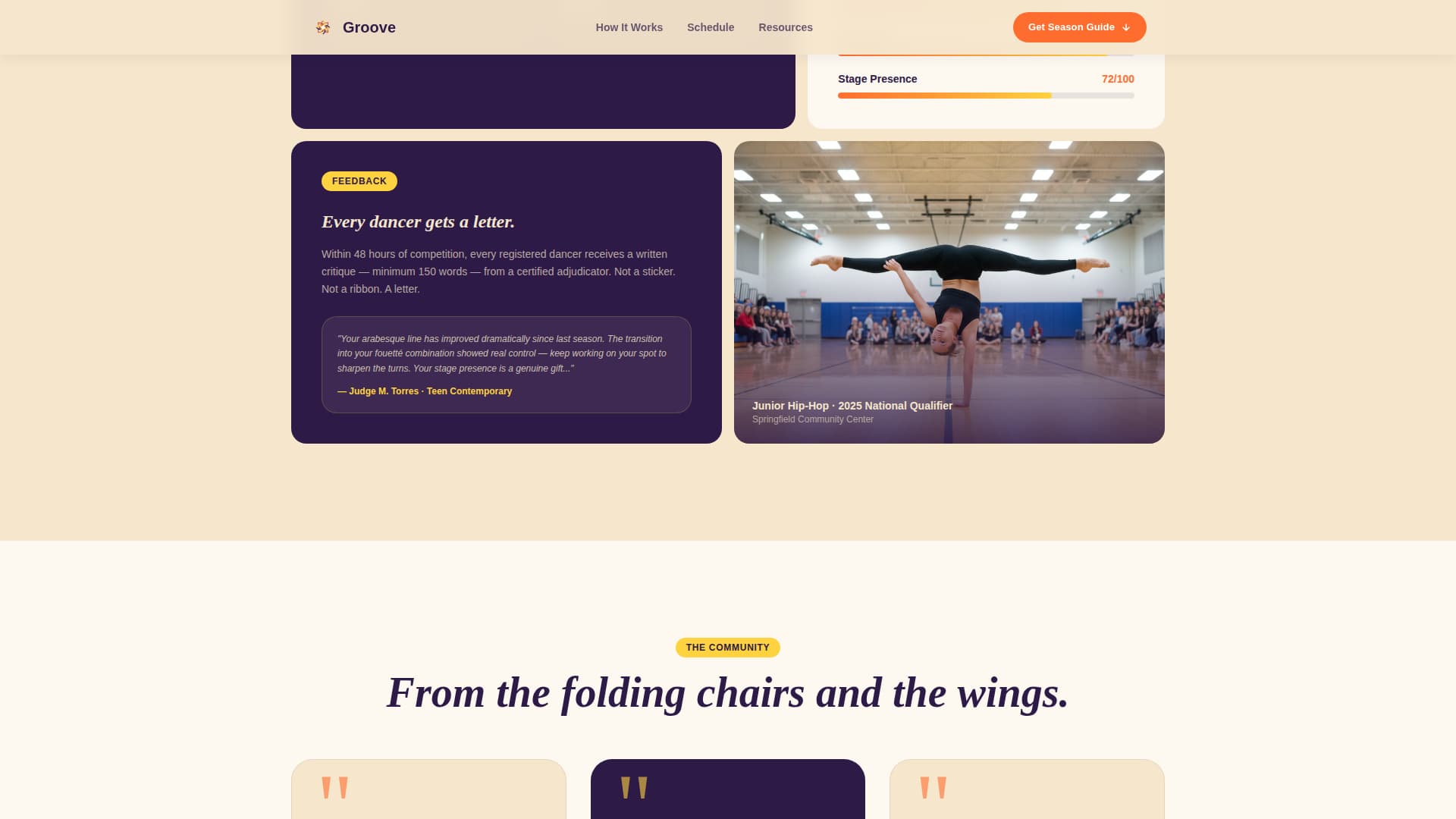 Groove - Vibrant Dance Landing Page Template