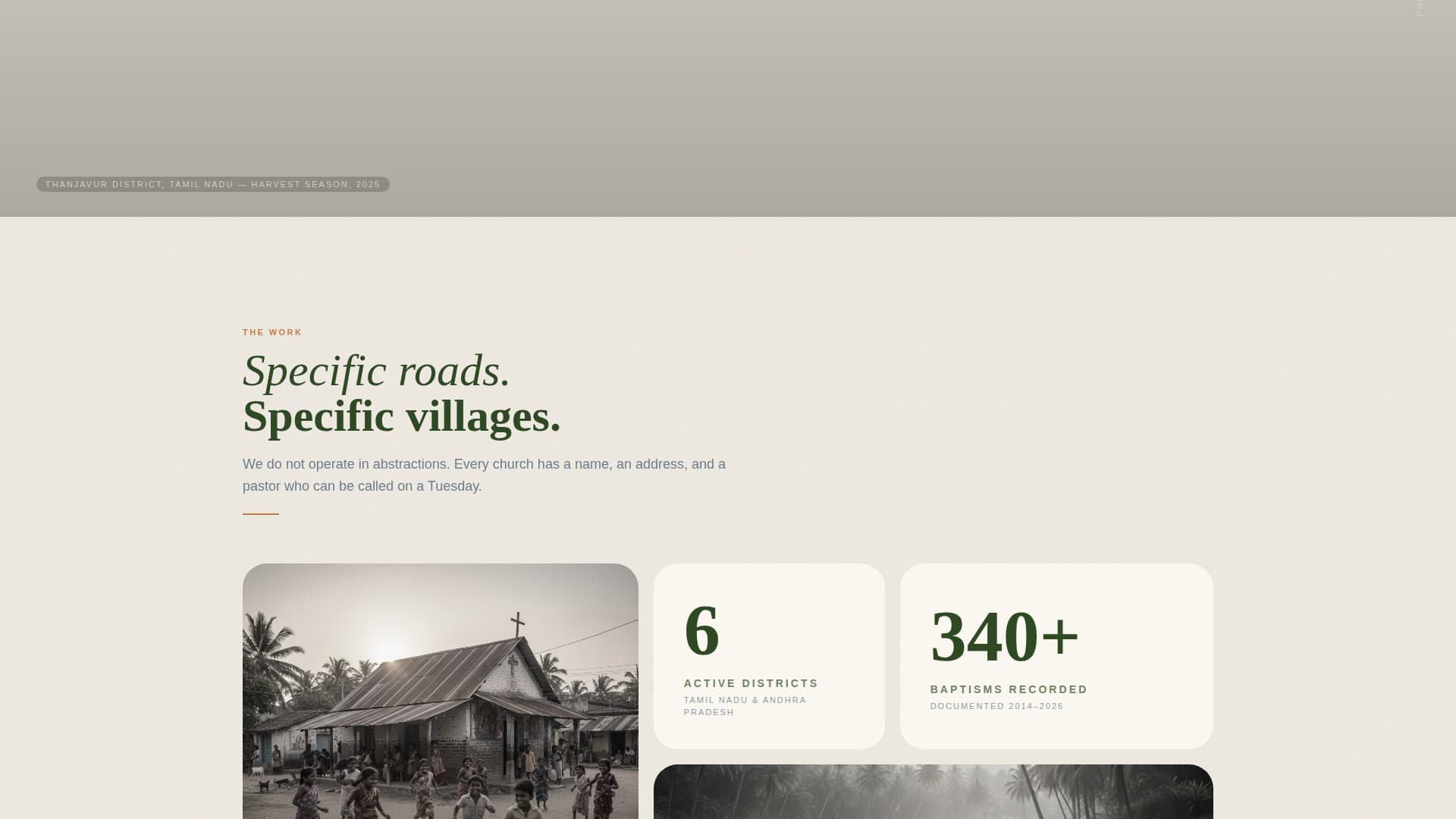 Present - Rooted Mission Landing Page Template