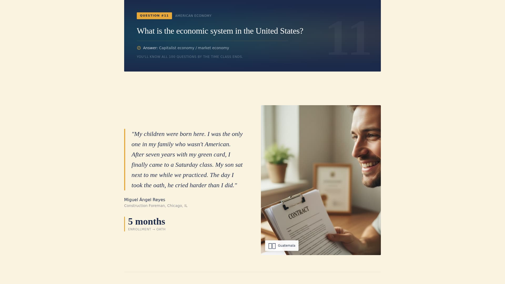 Oath - Empowering Citizenship Landing Page Template