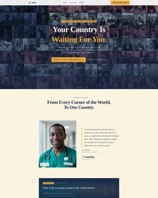 Oath - Empowering Citizenship Landing Page Template