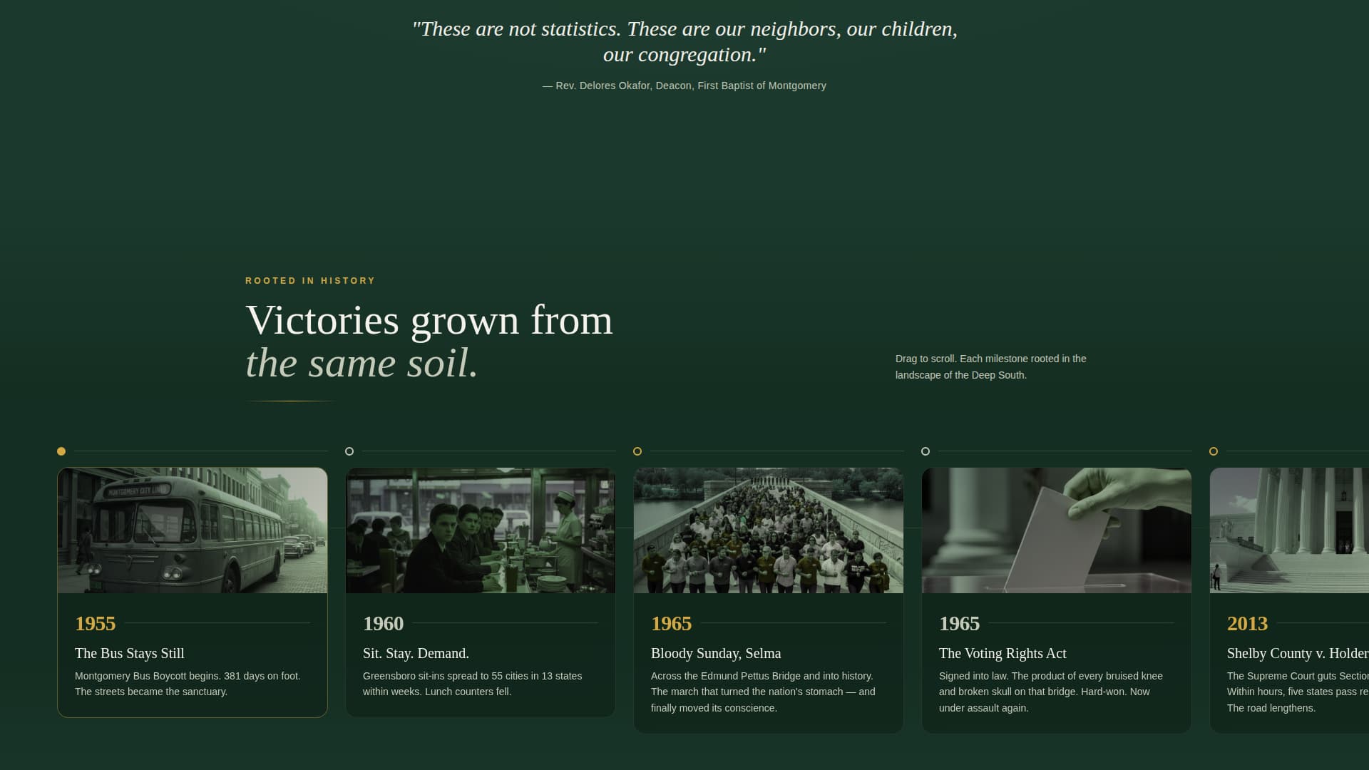 March - Unstoppable Civilrights Landing Page Template
