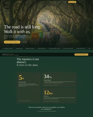 March - Unstoppable Civilrights Landing Page Template