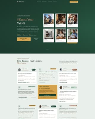 Wellspring - Trusted Watertesting Landing Page Template