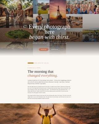 Spring - Inspiring Cleanwater Landing Page Template