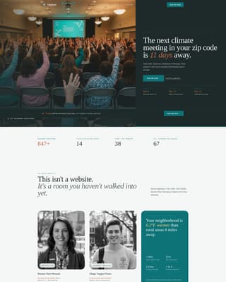 Catalyst - Powerful Climateaction Landing Page Template