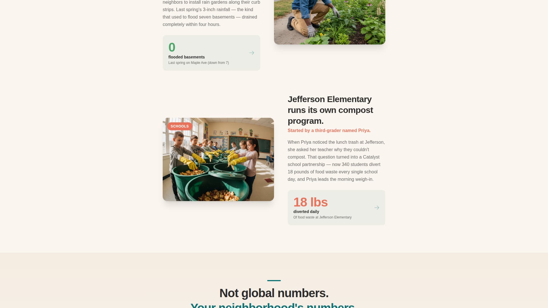 Catalyst - Grassroots Climate Landing Page Template
