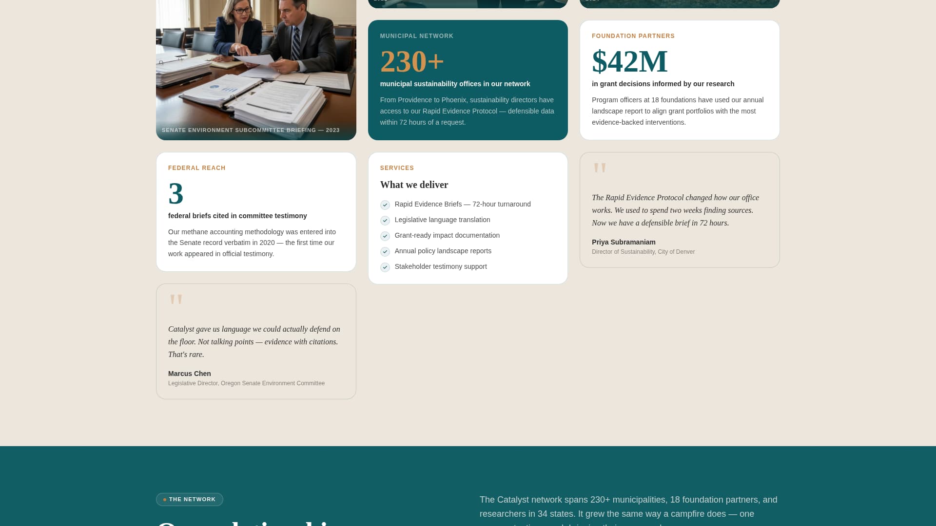 Catalyst - Impactful Climatepolicy Landing Page Template