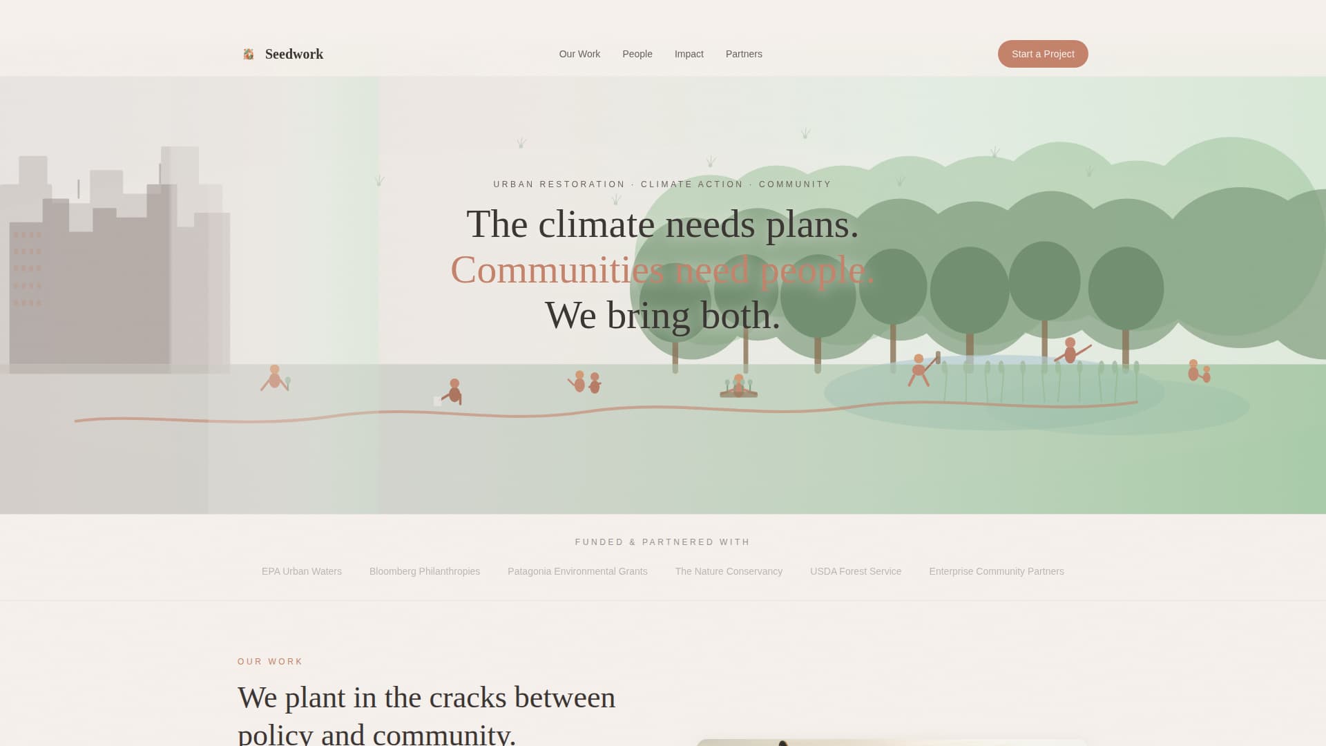 Seedwork - Impactful Climateaction Landing Page Template