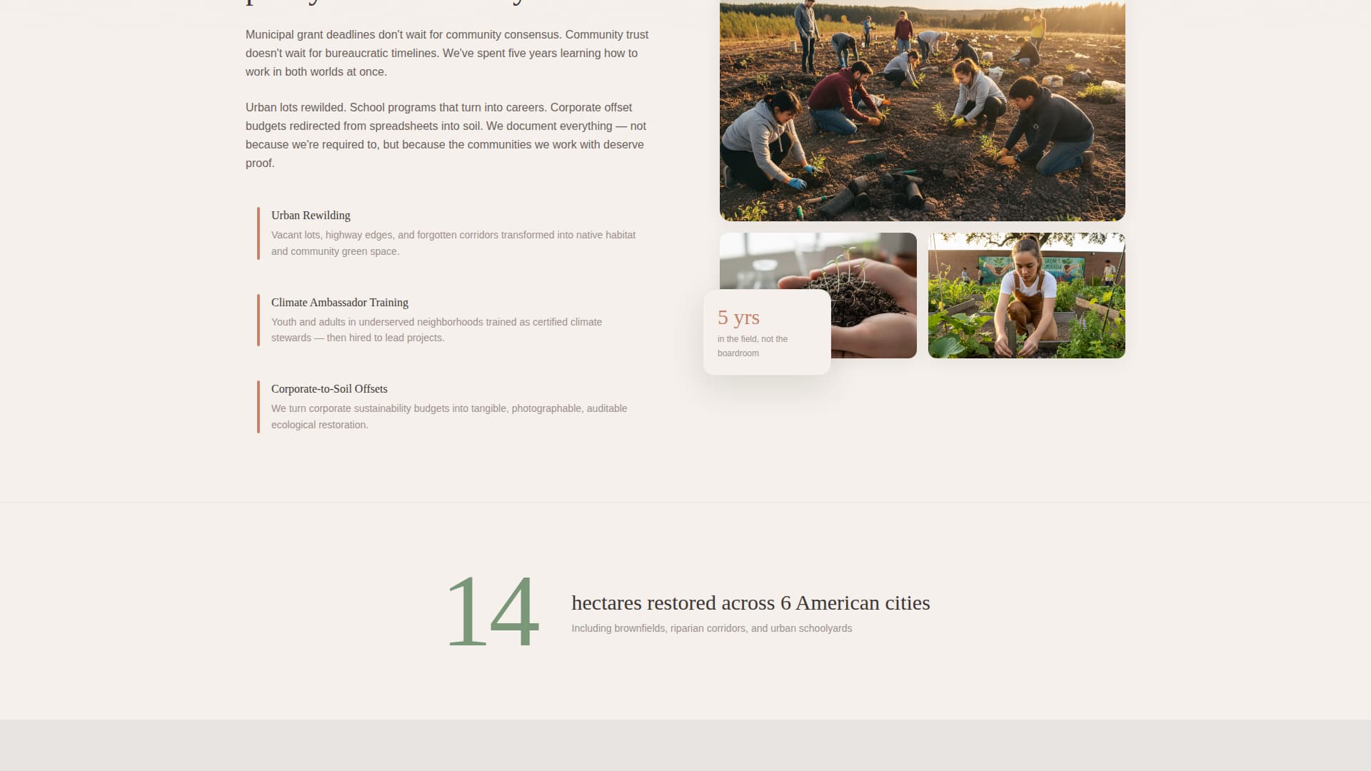 Seedwork - Impactful Climateaction Landing Page Template