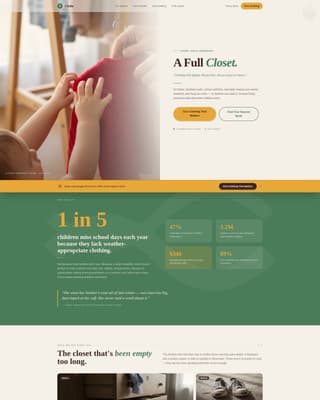 Clothe - Dignified Community Landing Page Template
