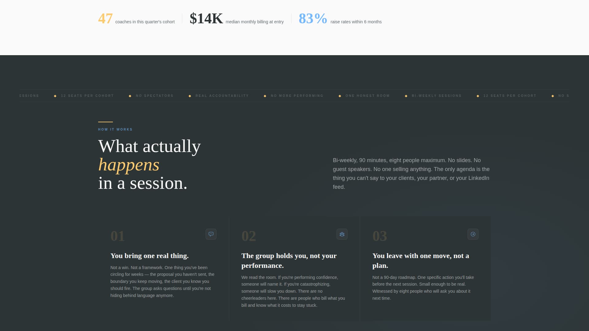 Convene - Honest Coaches Landing Page Template