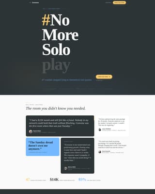 Convene - Honest Coaches Landing Page Template