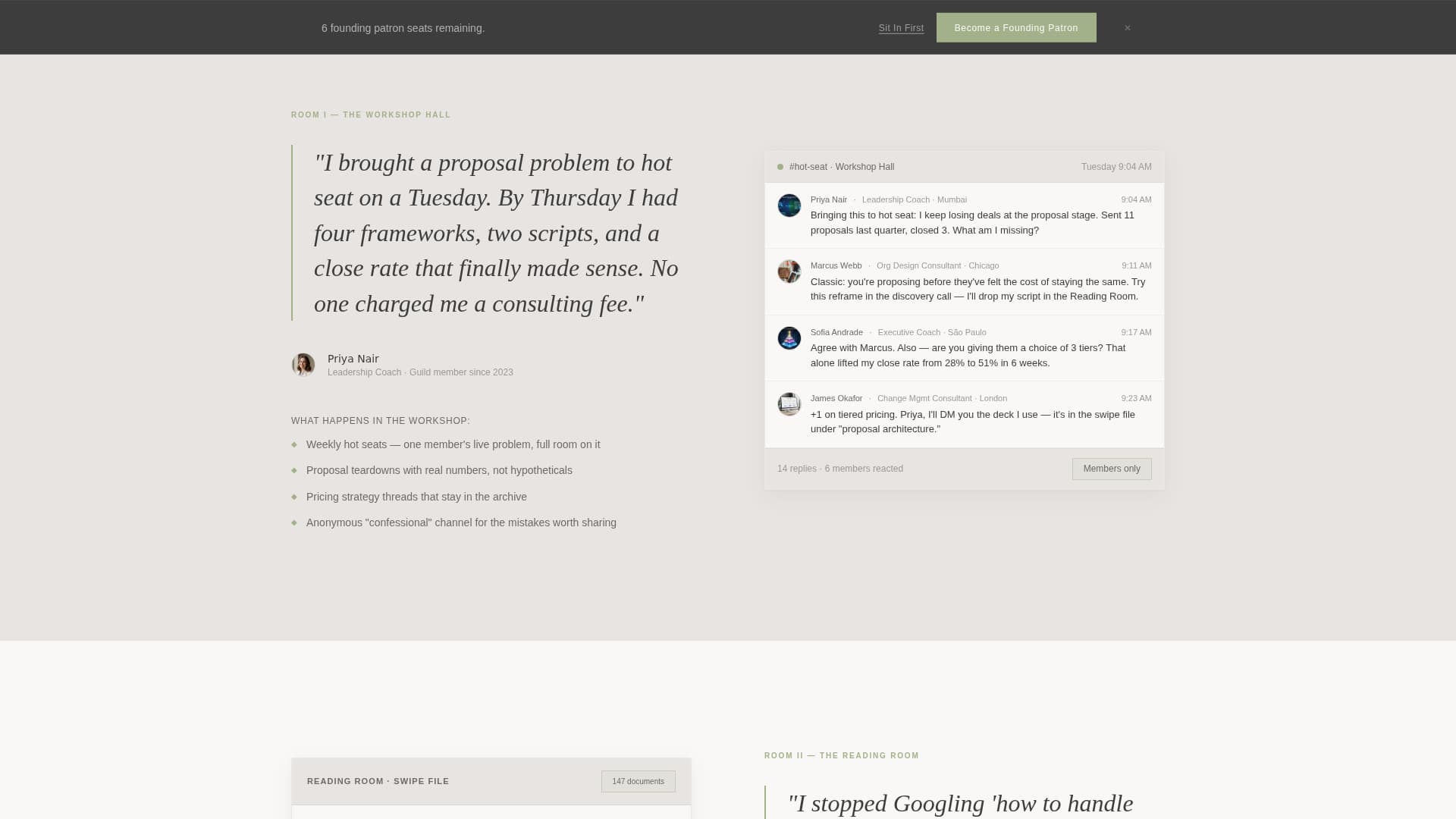 Guild - Thriving Consultants Landing Page Template