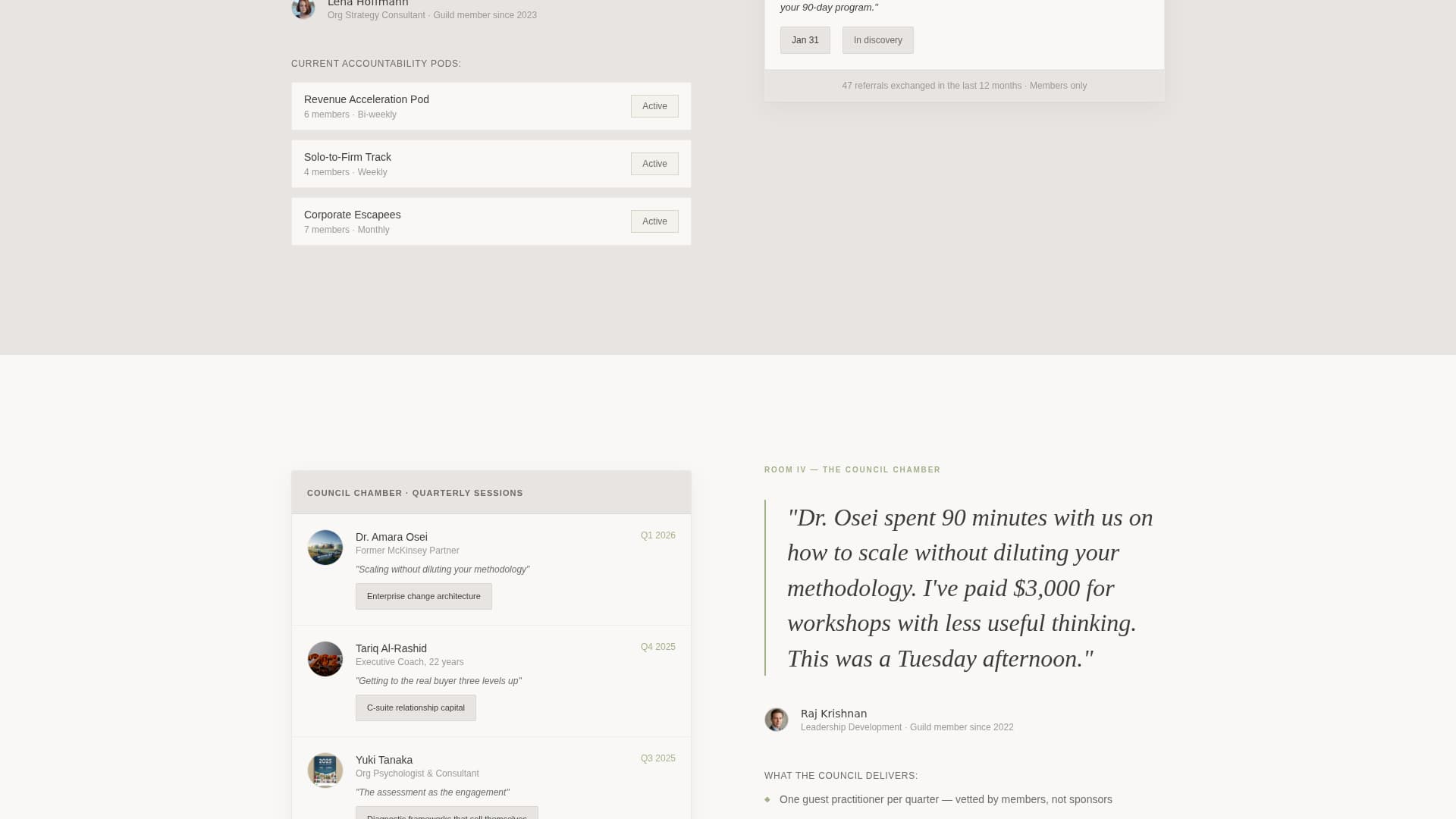 Guild - Thriving Consultants Landing Page Template