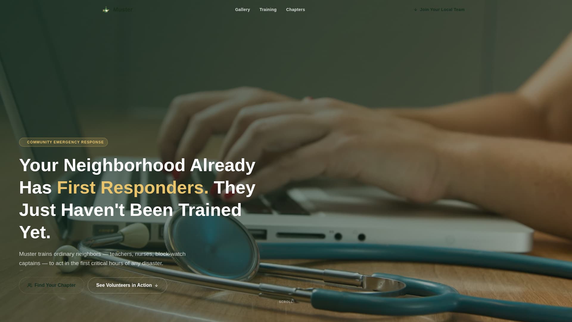 Muster - Trusted Emergency Landing Page Template